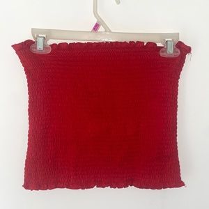 Red tube top size large